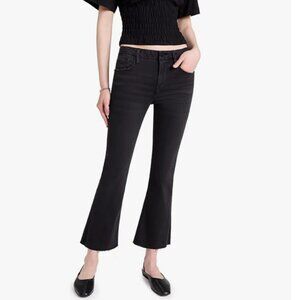 FRAME Le Crop Mini Boot Raw Hem Jeans Women's Size 32 Excellent Condition